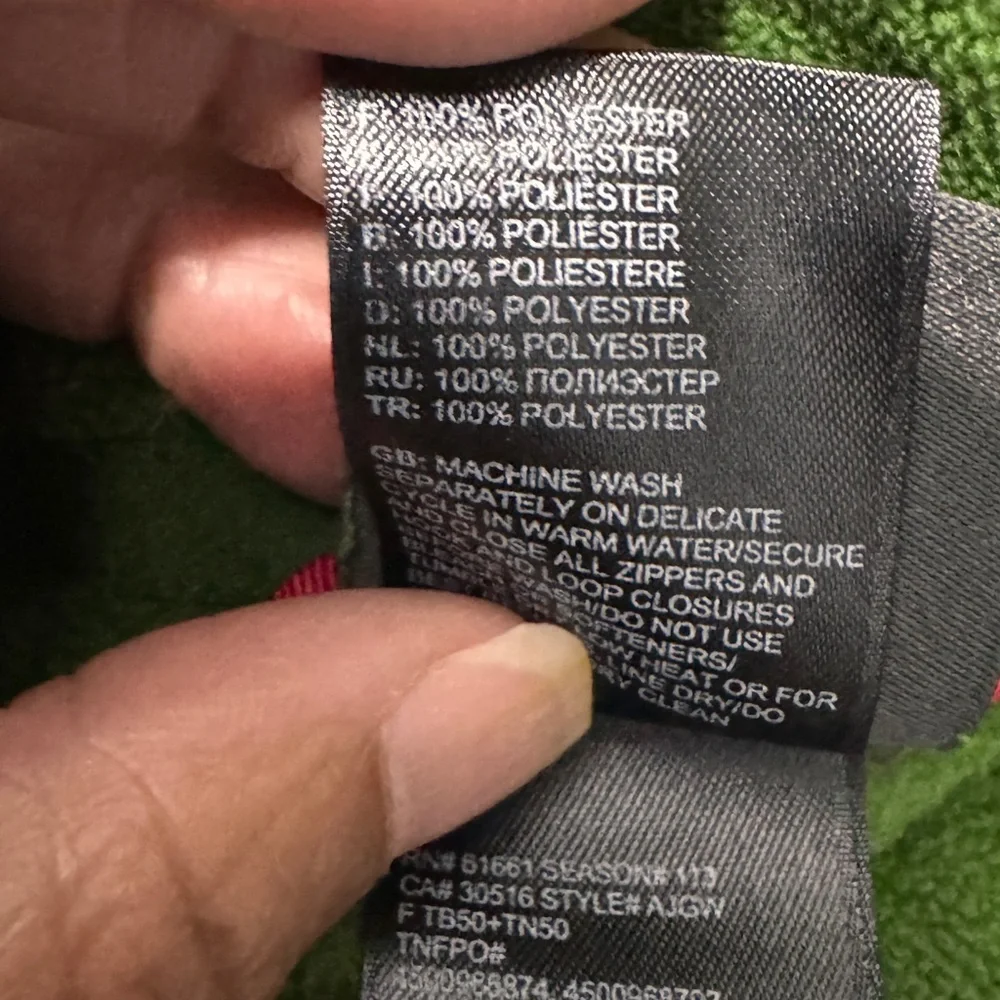 The North Face Men's 1/4 zip Green fleece Sweater size xl